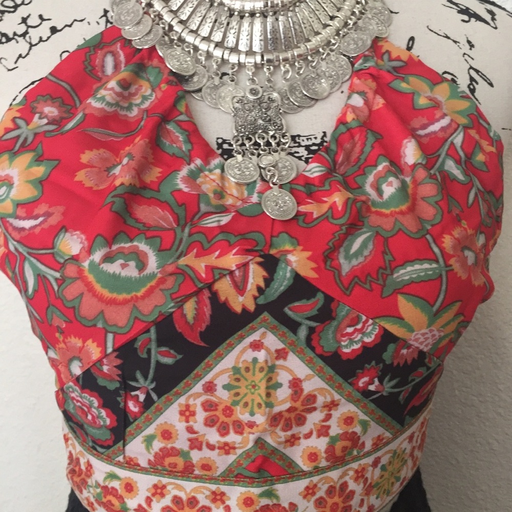 Bohemian gypsy festival halter top🌈 - Picture 5 of 8